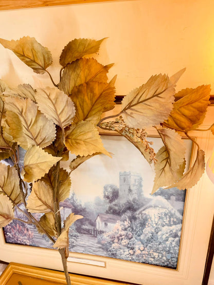 Autumn Artificial Leaf Branch Stem 30"