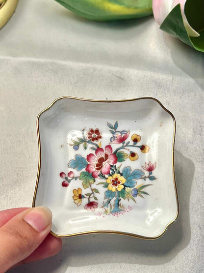 Coalport Ming Rose Bone China Trinket Dish | Approx. 4 in