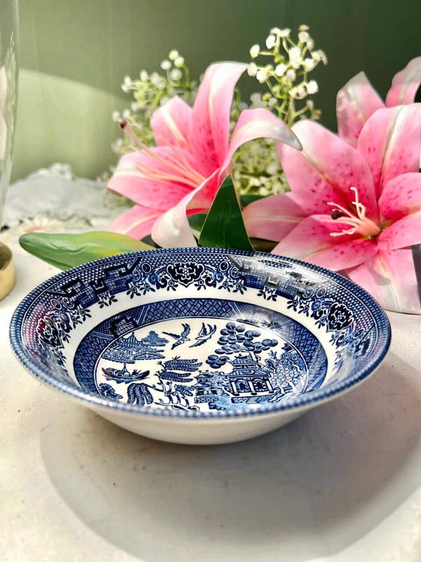 Churchill Blue Willow English Deep Bowl – 6 Inches