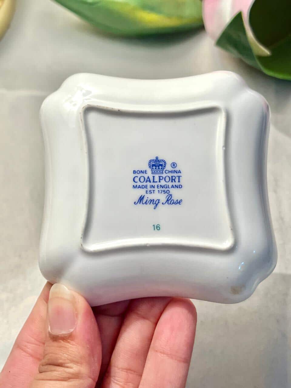 Coalport Ming Rose Bone China Trinket Dish | Approx. 4 in