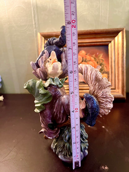 Whimsical Witch Figurine – Halloween Decorative Ornament