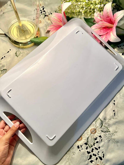 Vintage Poppy Serving Tray with Handles Approx 46 cm