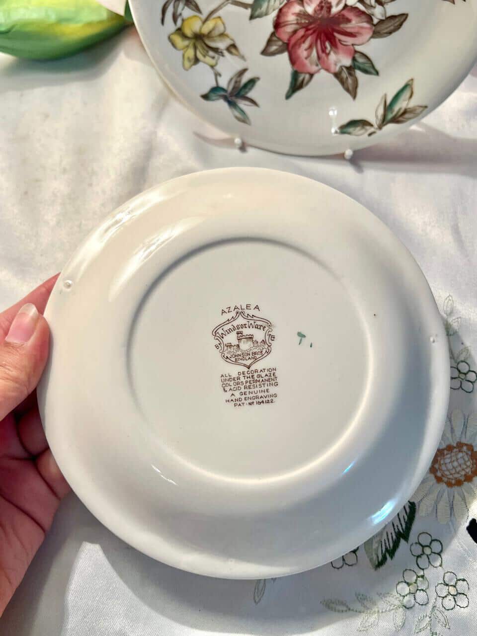 Johnson Bros Azalea 2-Piece Floral Decor Plates Set of 2 17 cm