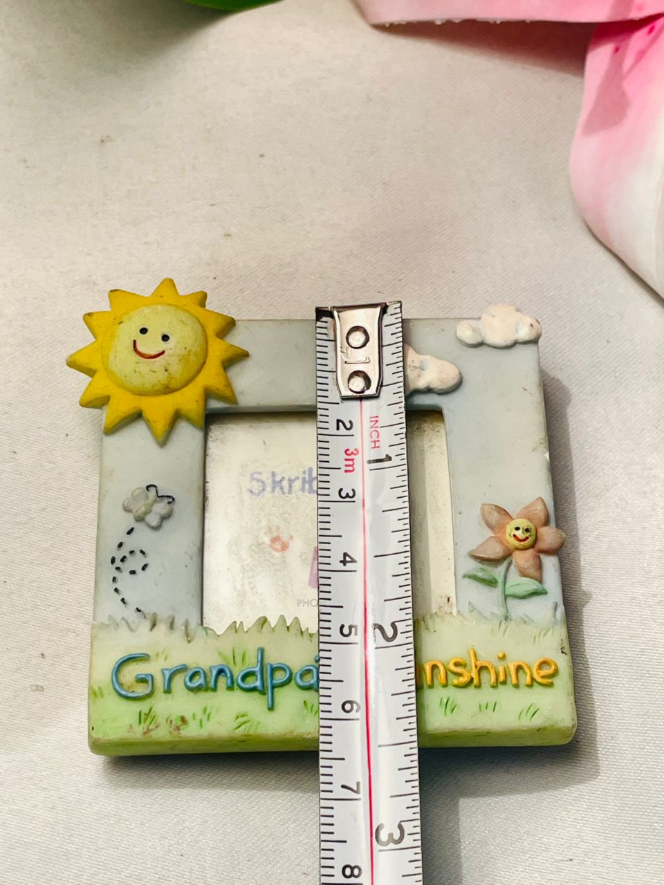 Vintage Grandpa Sunshine Mini Photo Frame magnet Approx. 7 cm