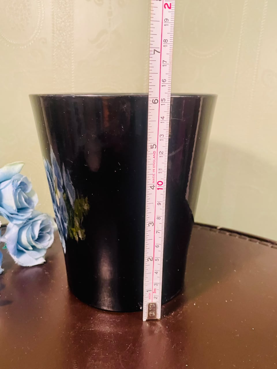 Black Ceramic Planter Pot – 6 Inch Decorative Plant Holder