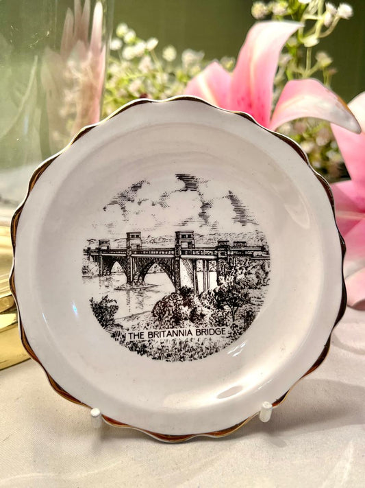 Britannia Bridge Bangor Rotary Club Decorative Plate 4.3