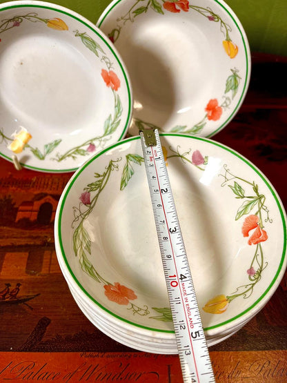 Johnson Brothers Floral Deep Bowls | Set of 8 | Made in England
