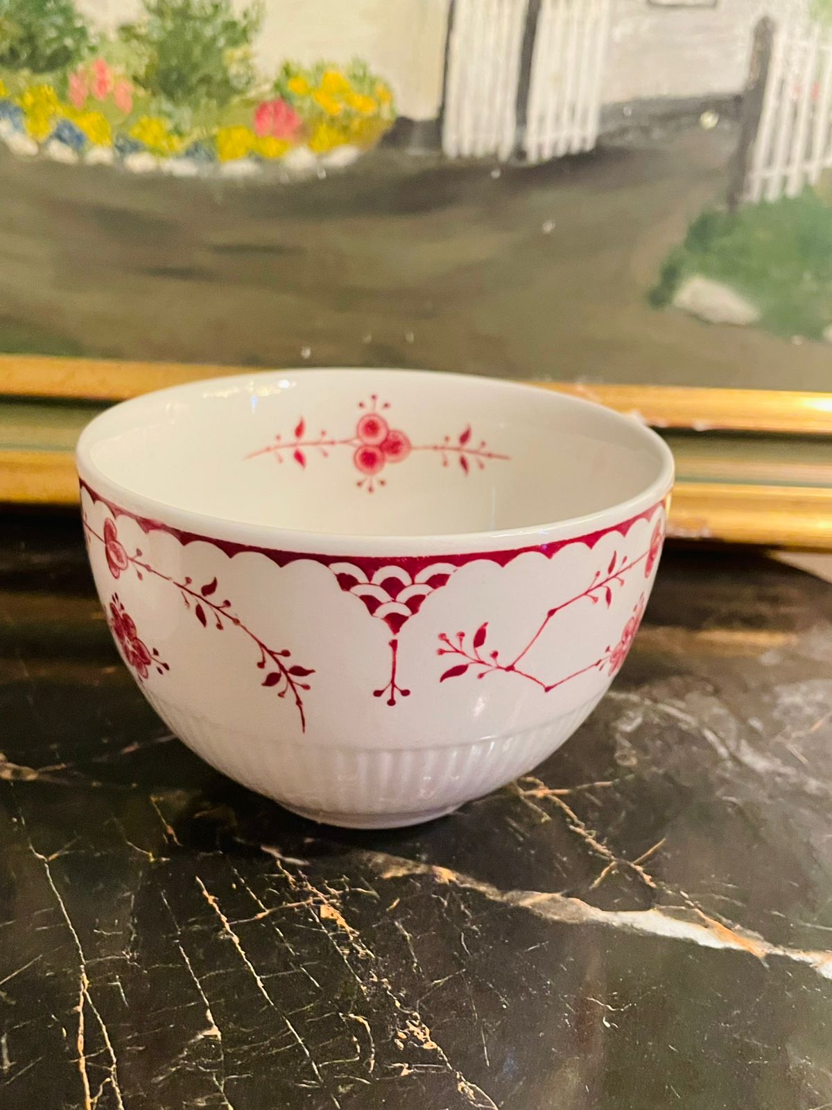 Franciscan Erica Creamer and Sugar Bowl – Small Pitcher Pink & White Ceramic