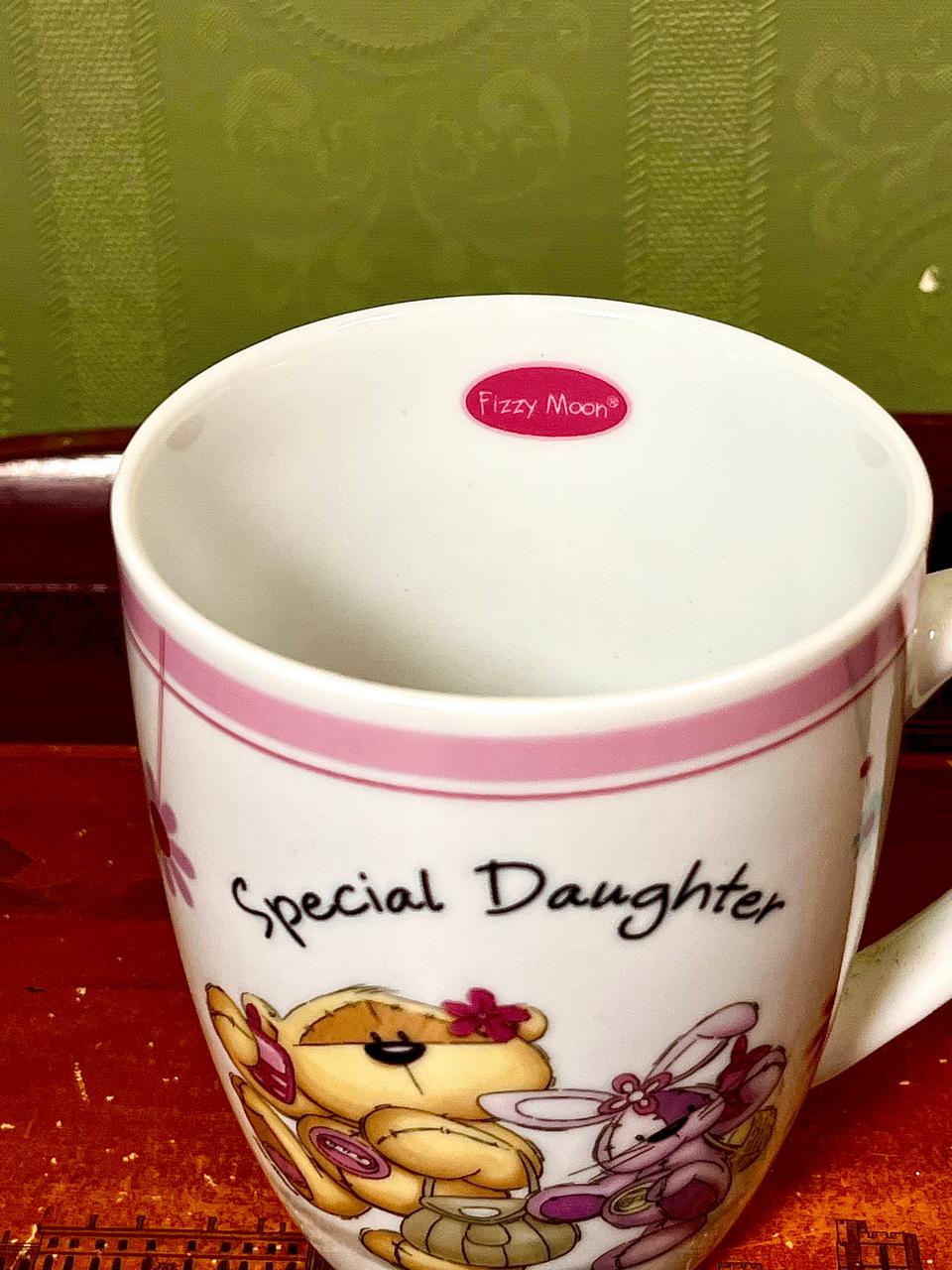 Special Daughter Teddy Bear Ceramic Mug 4.5"