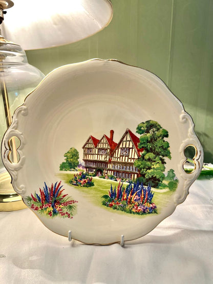 Royal Winton Old English Manor House Handled Plater 26cm