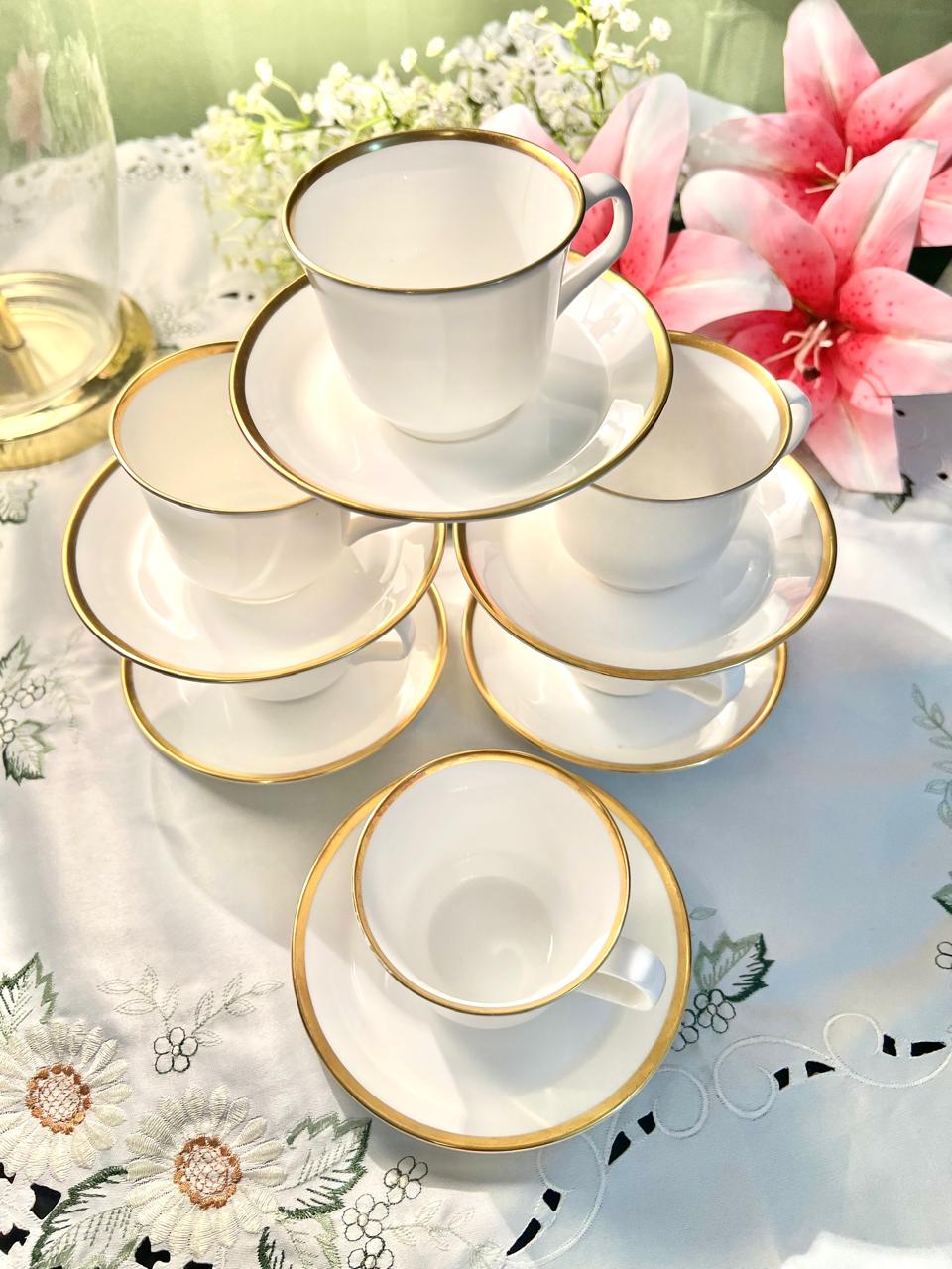 Minton Horizon H5253 Bone China 6 Persons Cup & Saucer Set