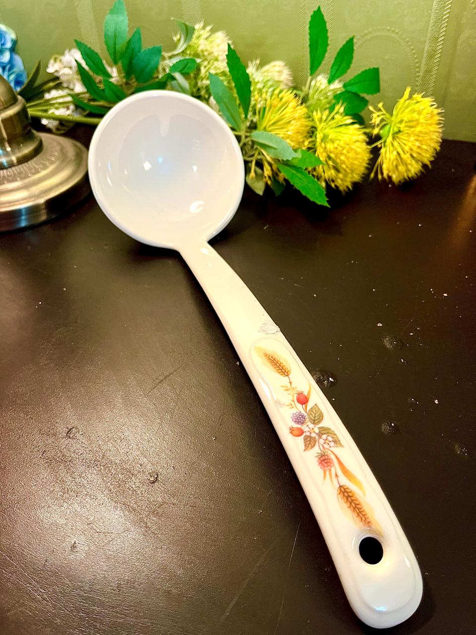St. Michael Botanical Ceramic Serving Ladle 30 cm