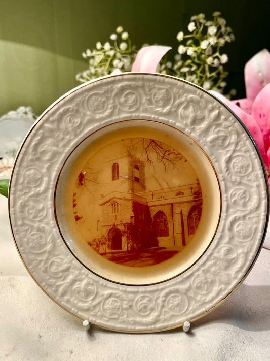 Burleigh Staffordshire Church Decorative Plate 14 cm