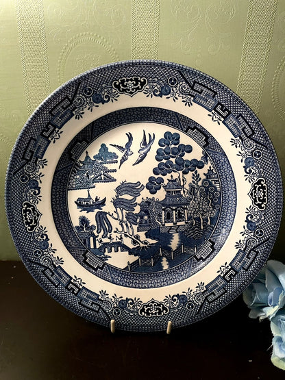 Churchill England Willow Blue Decorative Plate 9 Inch