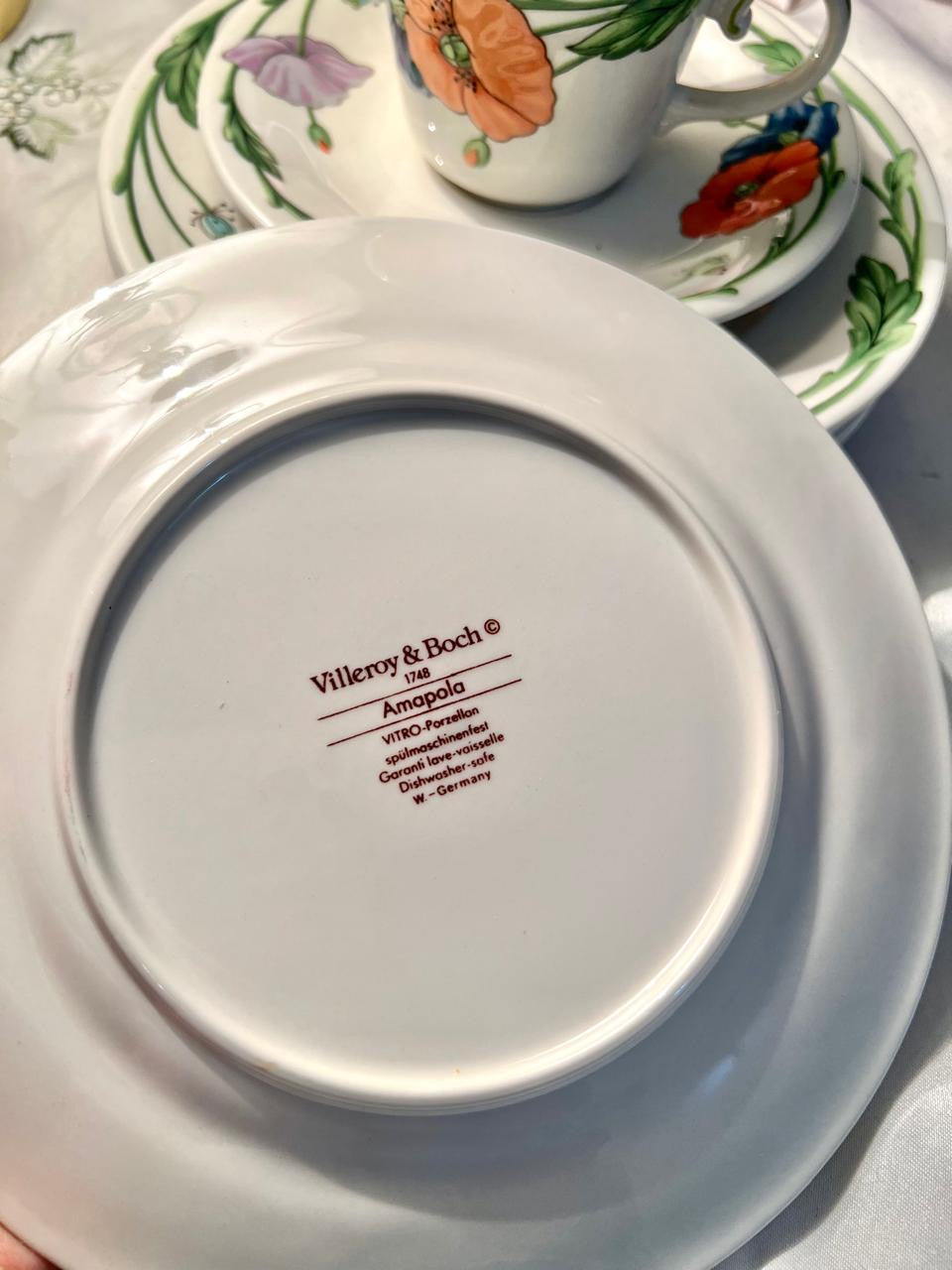 Villeroy & Boch Amapola Floral Dinner & Tea Set 30-Piece