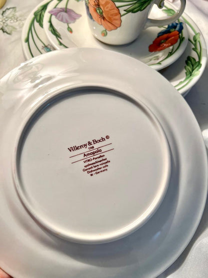Villeroy & Boch Amapola Floral Dinner & Tea Set 30-Piece