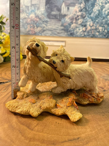Sherratt & Simpson Westie Dogs Figurine England