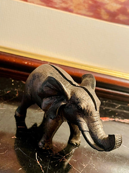 Vintage Brass Elephant Figurine – England