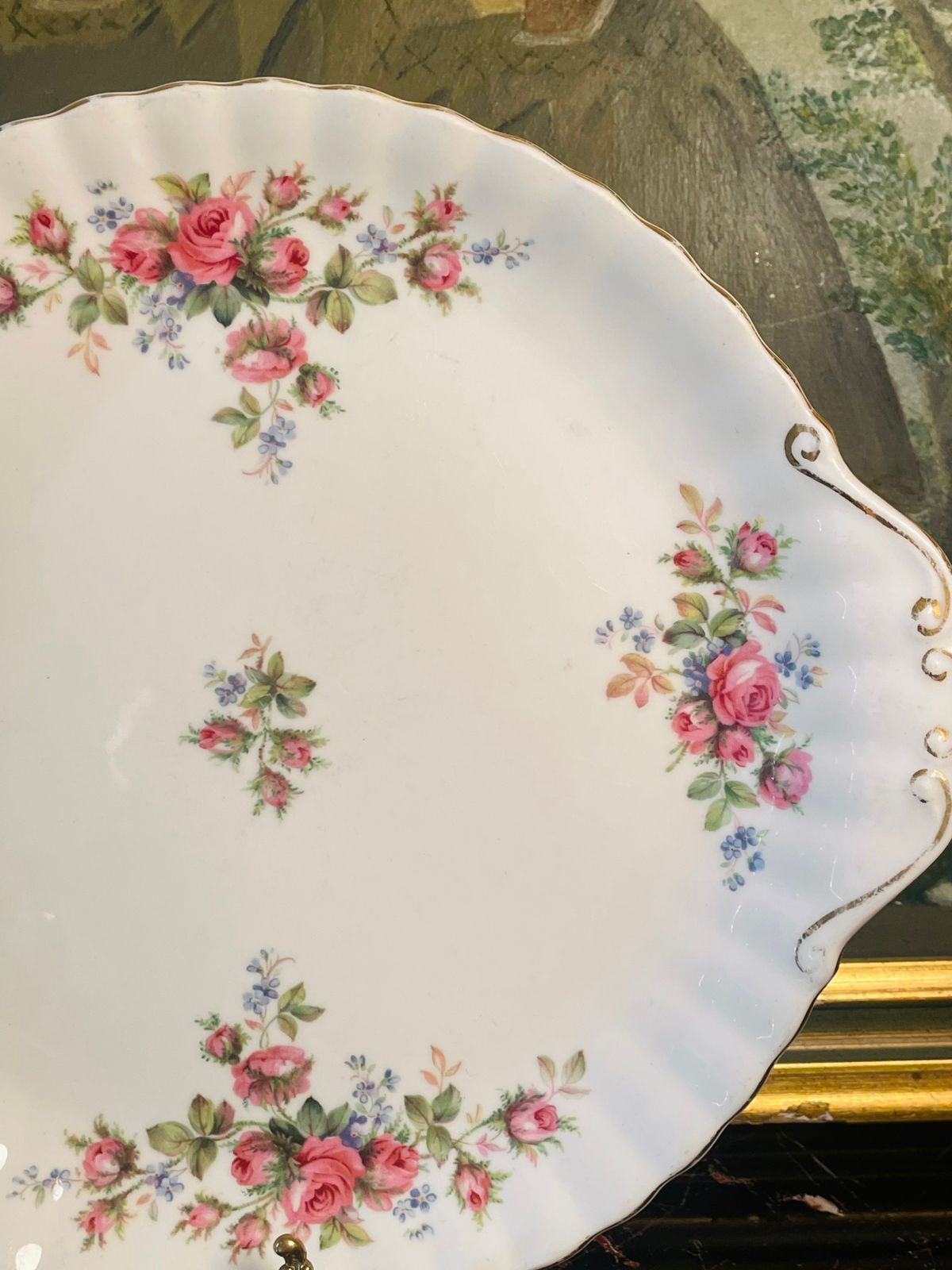Royal Albert “Moss Rose” Fine Bone China Serving Plate ( 26.5cm ) – England