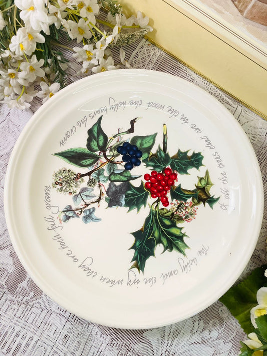 Vintage Portmeirion Holly & Berries Serving Dish – England