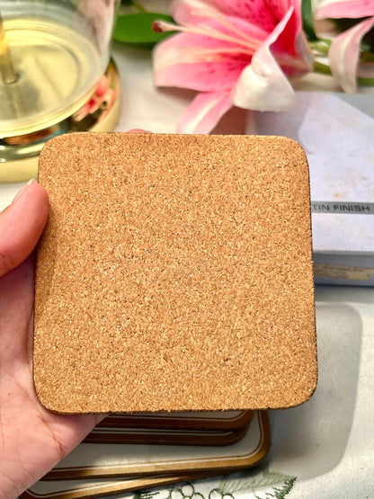 Vintage Newfoundland Botanical Coasters Set of 6 Approx. 11 cm