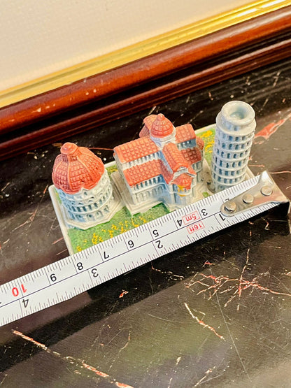 Miniature Pisa Landmark Souvenir – Piazza dei Miracoli with Leaning Tower
