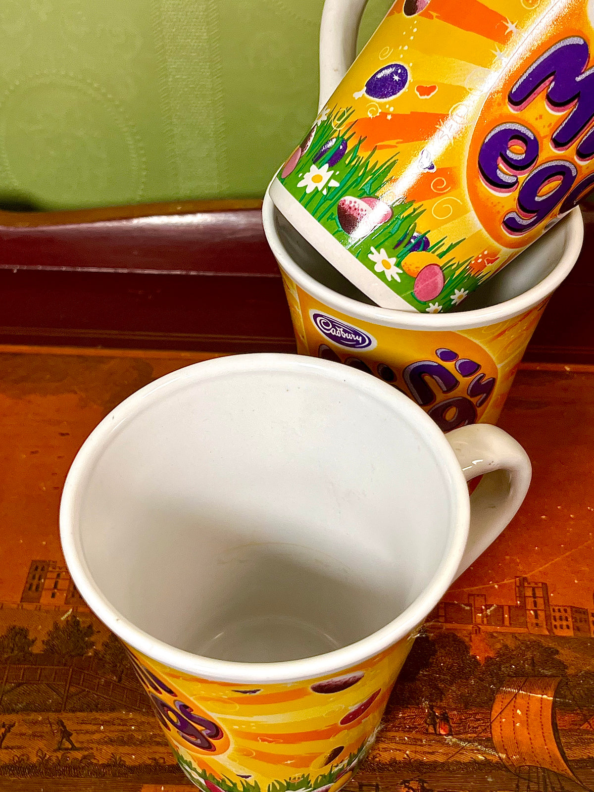 Cadbury Mini Eggs Ceramic Mugs Set of 3 10cm