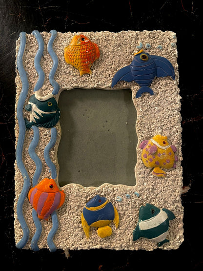 Ocean Theme Kids Photo Frame | 3D Fish Decorative Frame