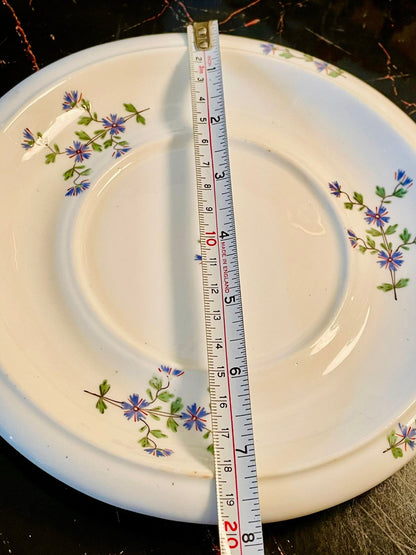 Vintage English Ceramic Coasters with Blue Wildflower Design – Teapot & Mug Mats