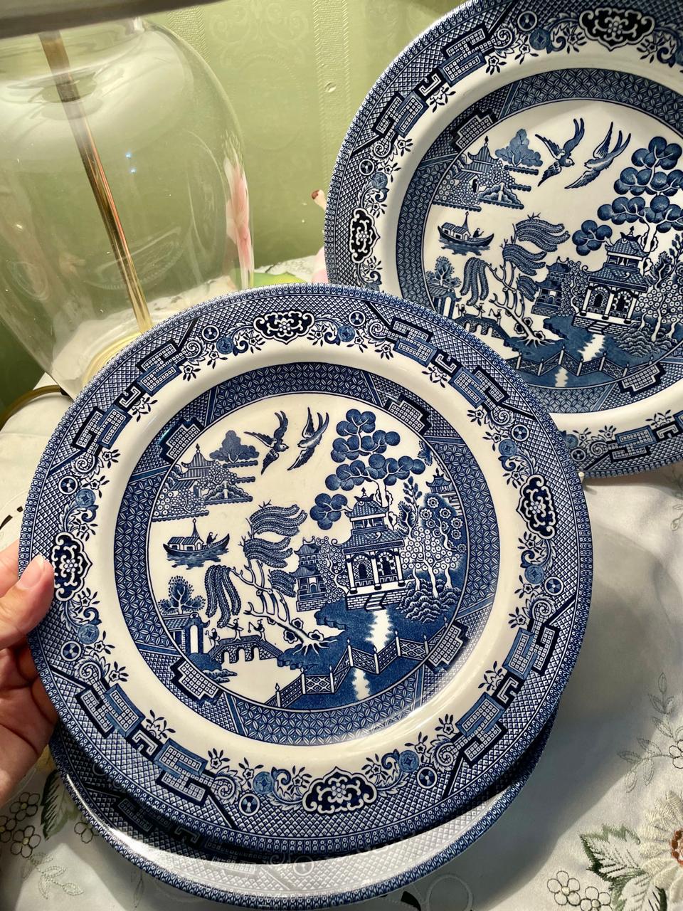 Churchill Blue Willow 10 Inch Decorative Plates – 3 Pieces ( Each Price)