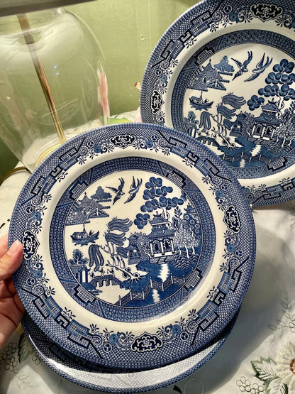 Churchill Blue Willow 10 Inch Decorative Plates – 3 Pieces ( Each Price)