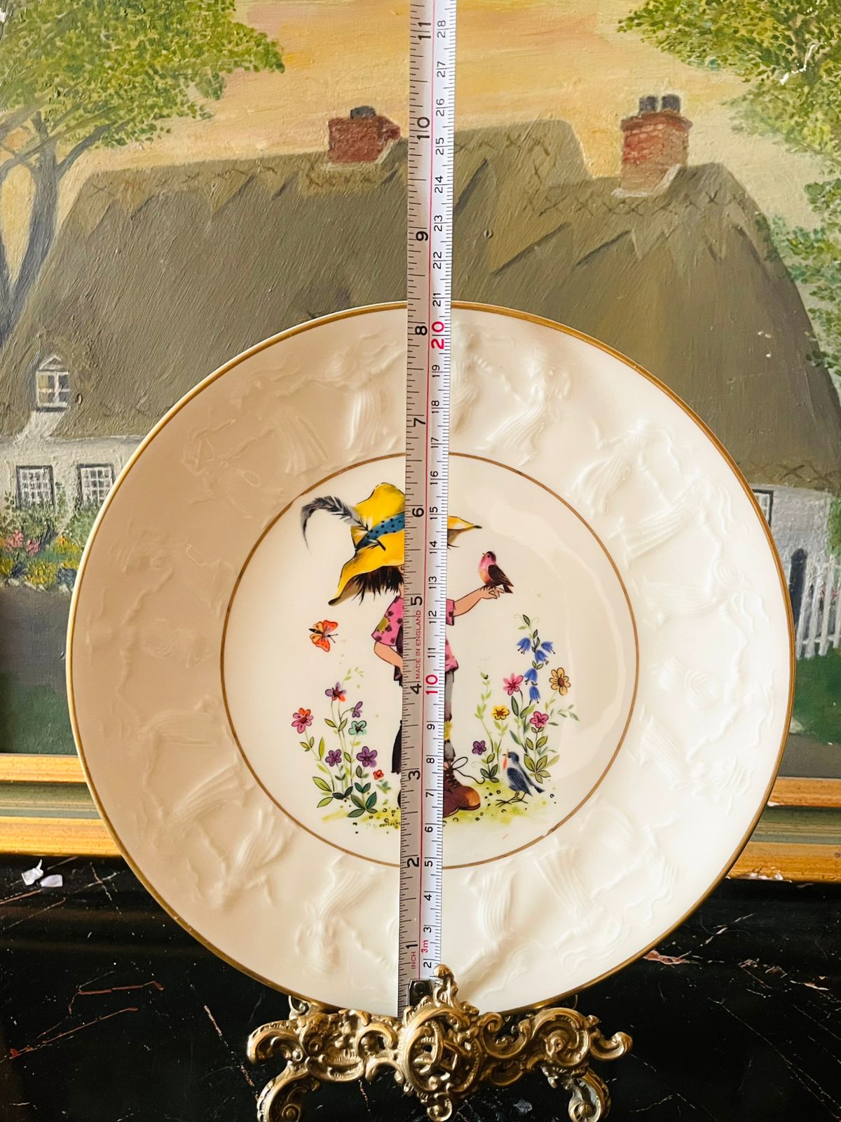 Royal Albert Bone China England – Gott Schliehen “Boy with Bird” Collectible Plate