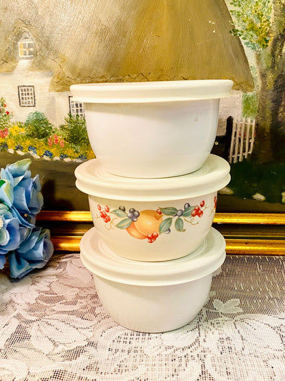 Corelle Coordinates Stoneware Bowls with Lid