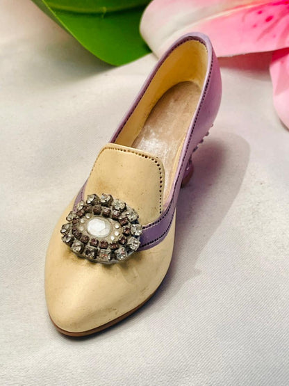 Just The Right Shoe Jeweled Heel Pump Miniature 4 in