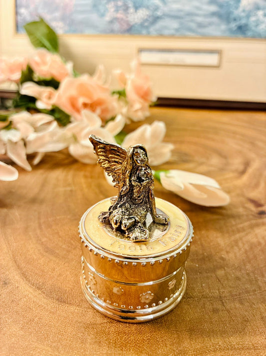 Vintage Angel Music Box Trinket Box