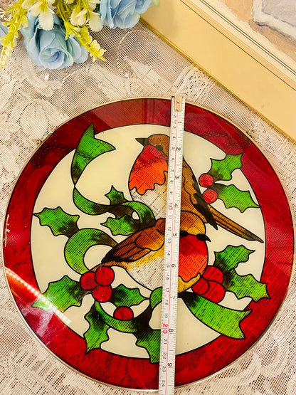 Stained Glass Style Bird Wall Hanging