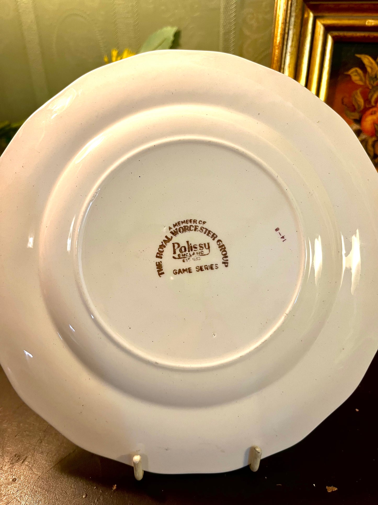 Palissy Game Series Pheasant Decor Plate Vintage Worcester England