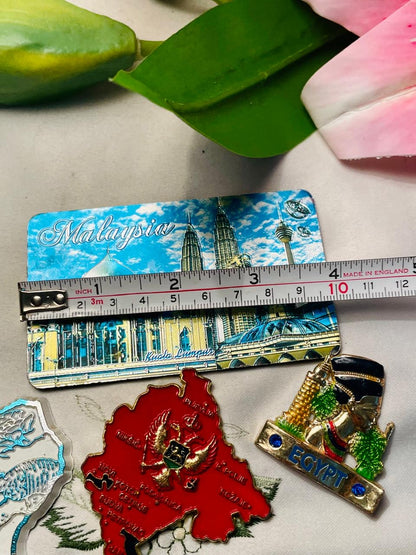 Fridge Magnet 6-Piece Travel Souvenir Magnet Set Malaysia Singapore & More