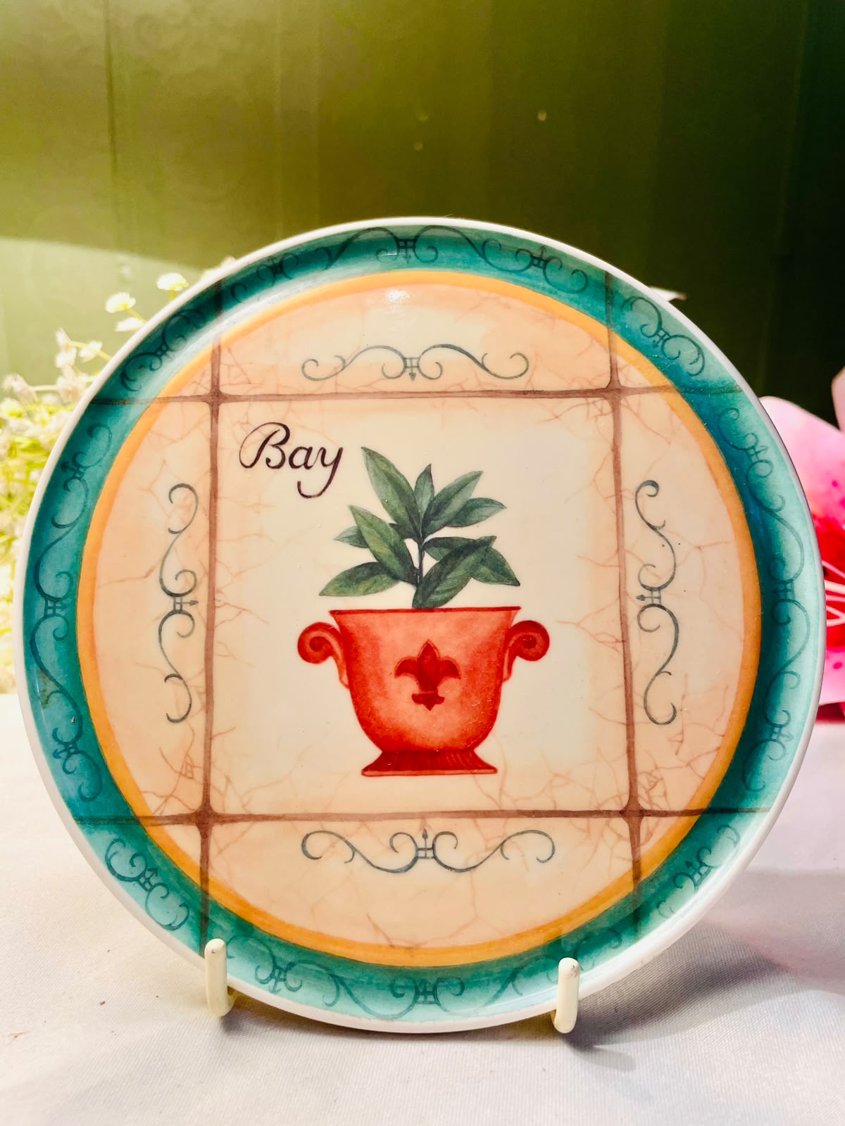 Melamine Bay Leaf Botanical Spoon Rest – 6 Inch