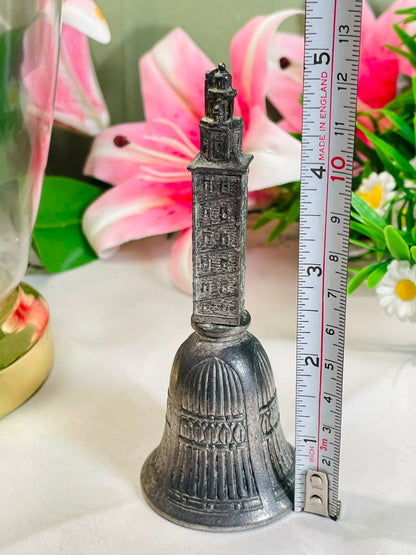 Silver-Tone Architectural Souvenir Bell – 12 cm