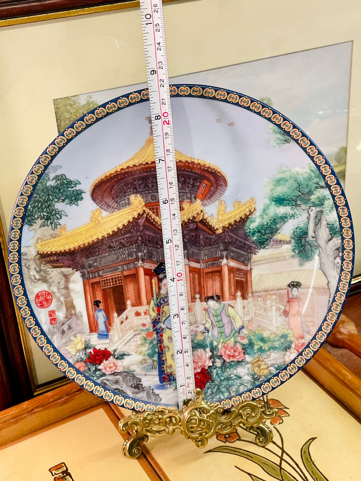 Imperial Jingdezhen Forbidden City Porcelain Display Plate – 1990
