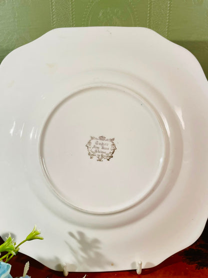 Royal Floral Handled Fine bone china Platter – 9 Inch