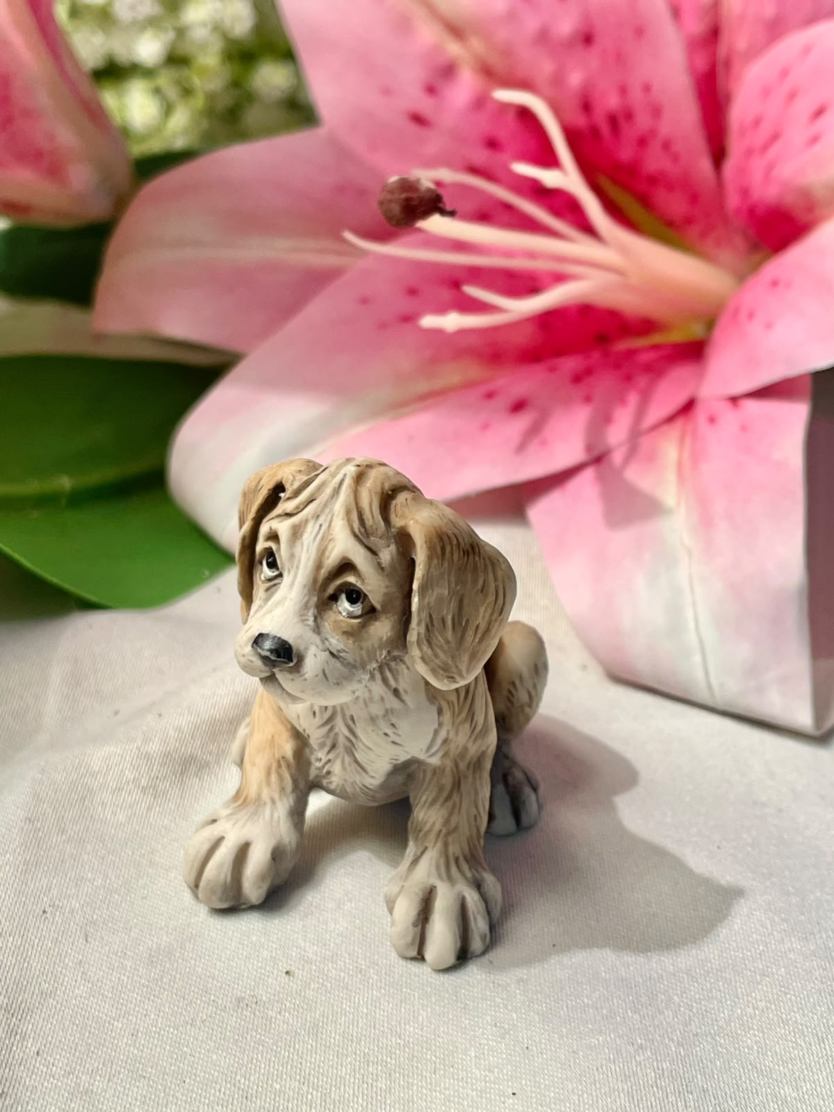 Brown Puppy Figurine Home Decor – Approx. 5 cm