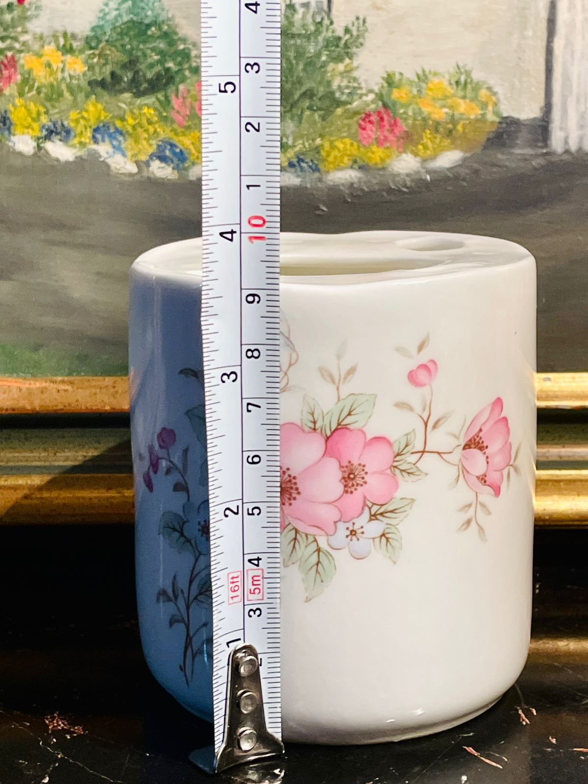 Rosanne Fine China Floral Toothbrush Holder – Made in England (9cm)