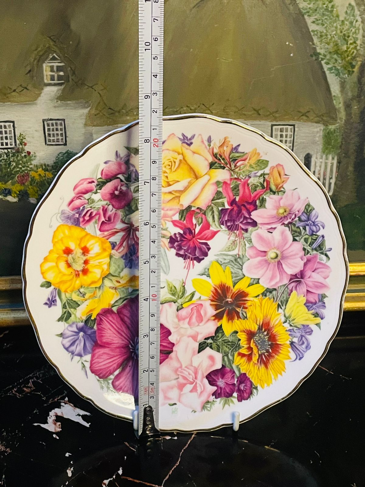Royal Albert Collectors Wall Plate – Birthday Bouquet “ Display Plate 8.5" [Rare Find]