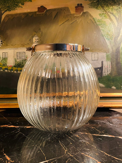 Glass Lantern with Candle – Wall Hanging for Indoor & Outdoor Home Décor