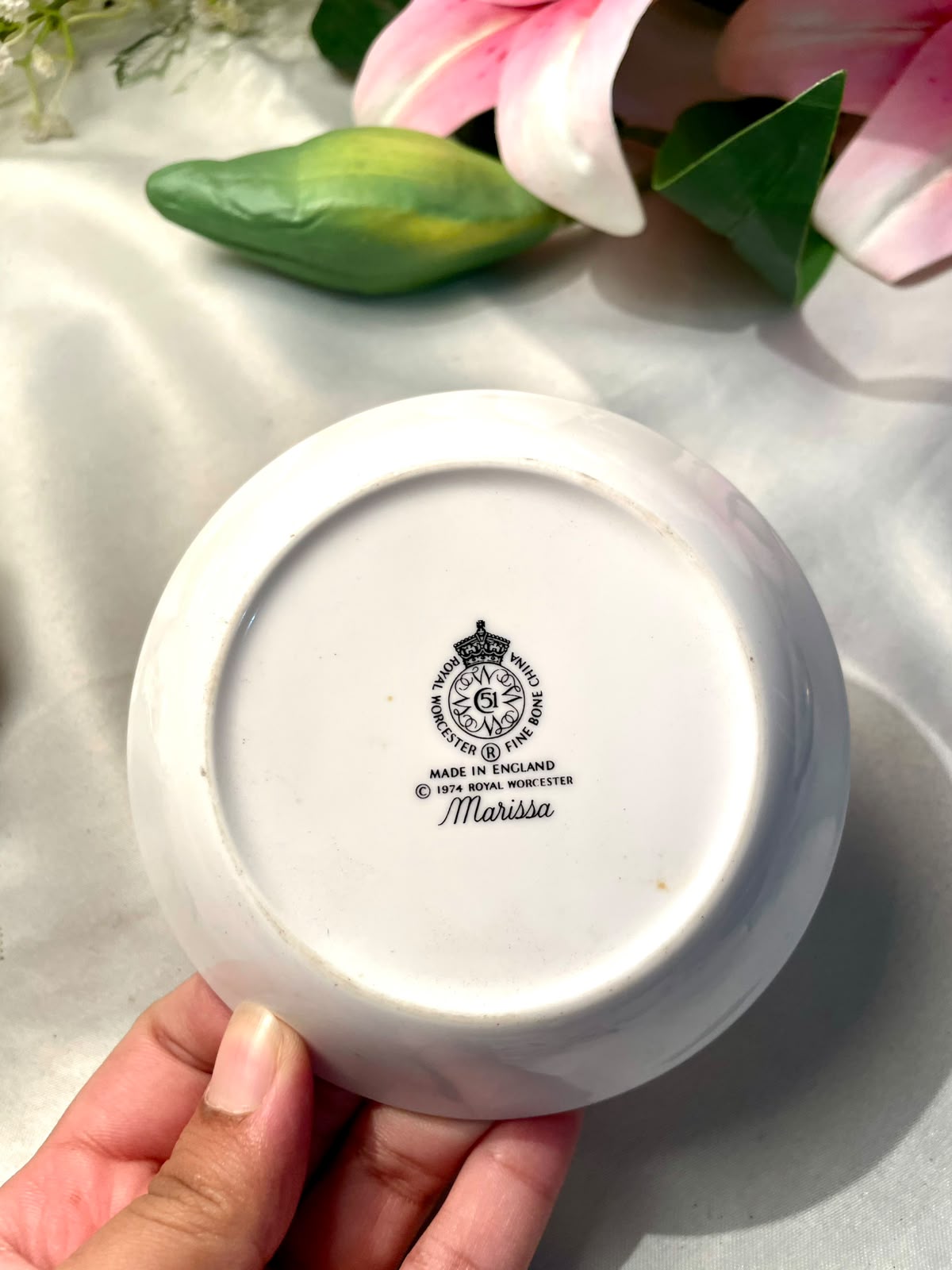 Royal Worcester Marissa Fine Bone China Trinket Dish – 4 in