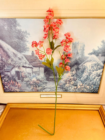 Pink Artificial Blossom Floral Spray 15"