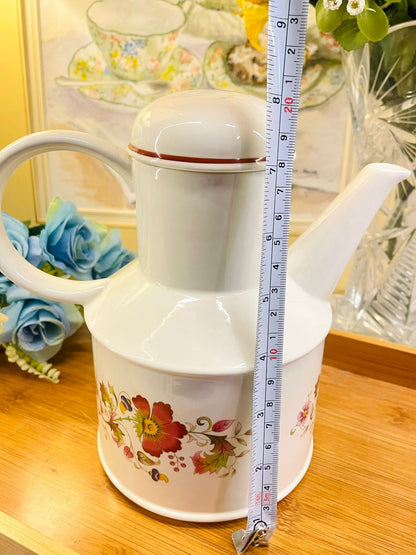 Vintage Flying Saucer Teapot – Floral Design, 6 Cup Capacity, Made in England