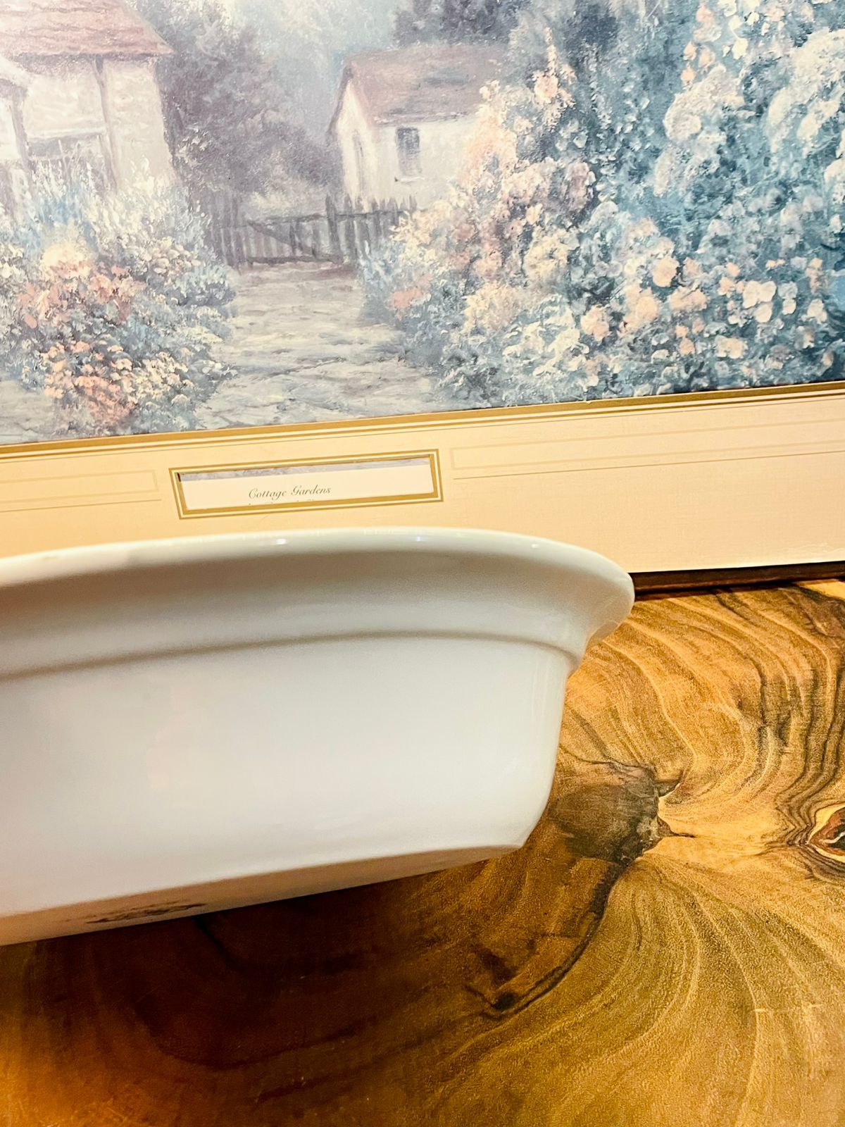 White Porcelain Oval Serving Bowl | Minimal Vintage Tableware